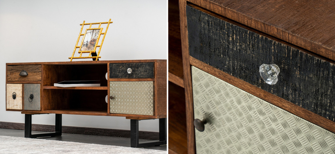 ТВ-тумба из натурального дерева Handmade Wooden