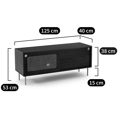 ТВ-тумба из ореха с плетеным декором Eland Wooden Wicker TV Stand