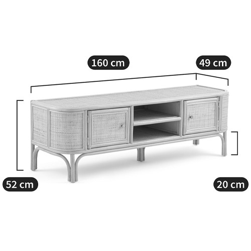 ТВ-тумба из плетеного ротанга Simone Rattan TV Stand