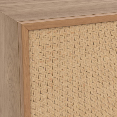 ТВ-тумба с декором из ротанга Pansy Rattan TV Stand