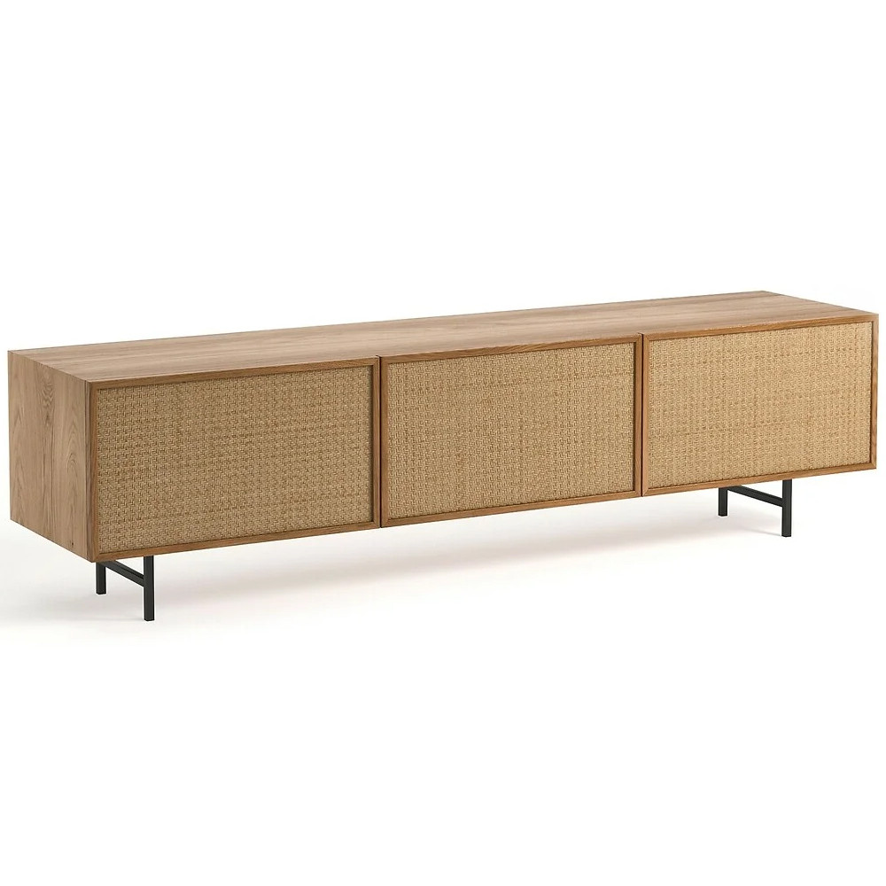 ТВ-тумба с декором из ротанга Pansy Rattan TV Stand