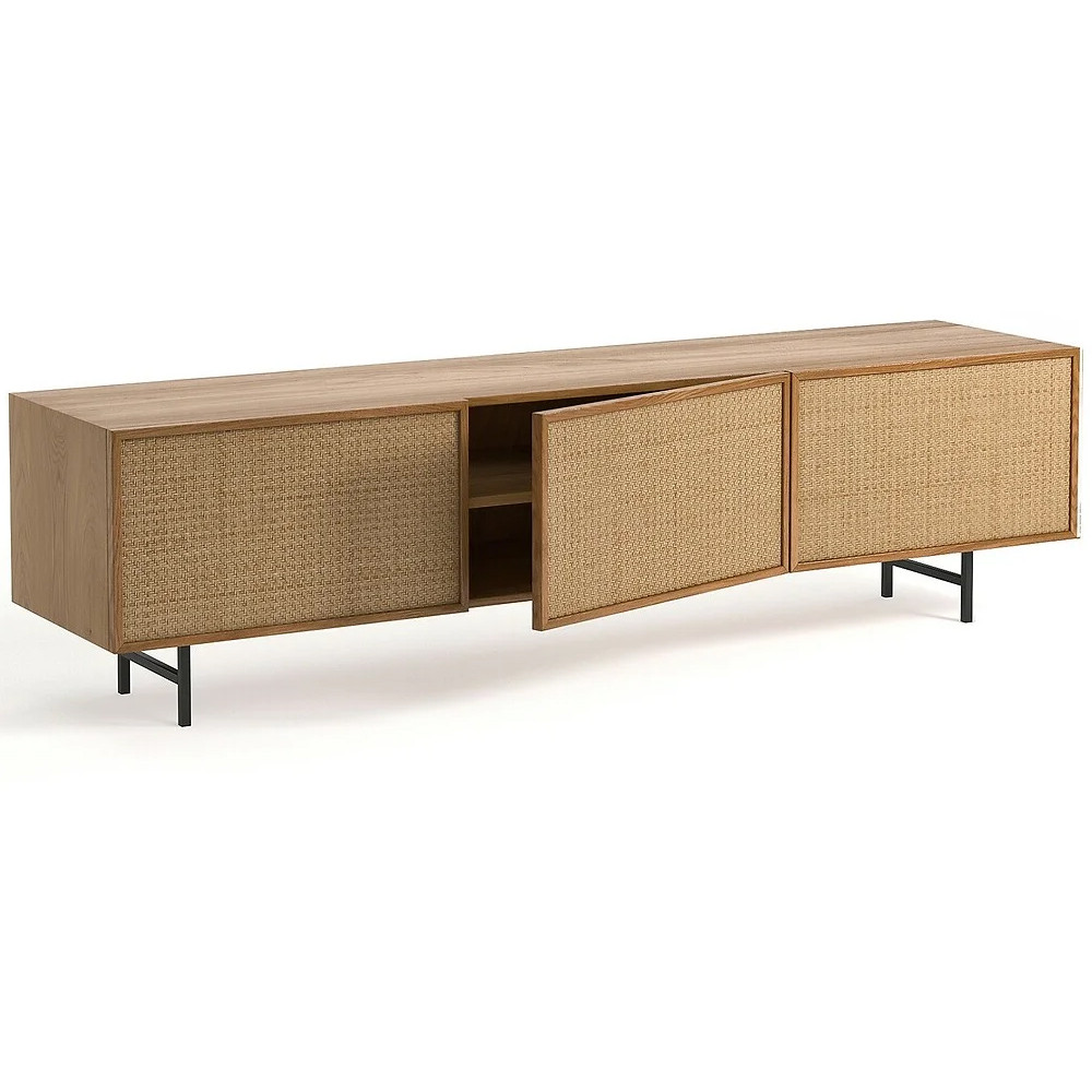 ТВ-тумба с декором из ротанга Pansy Rattan TV Stand