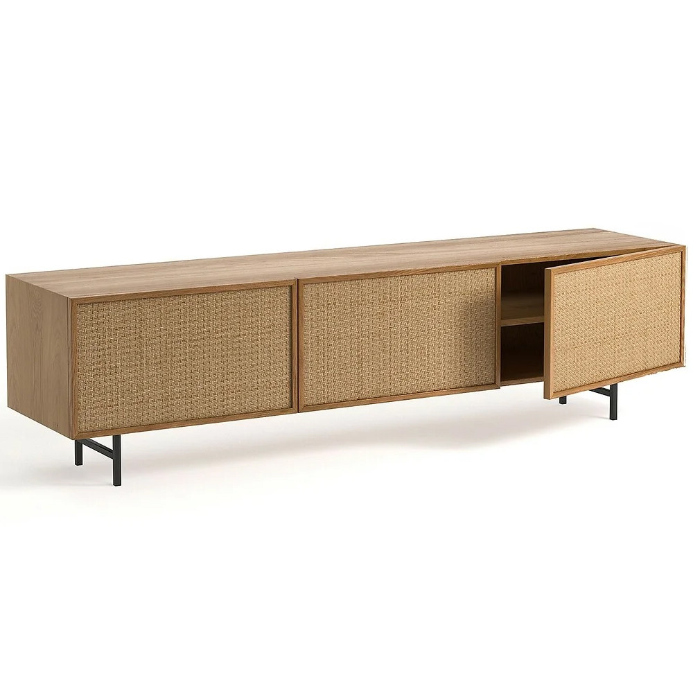 ТВ-тумба с декором из ротанга Pansy Rattan TV Stand