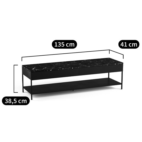 ТВ-тумба с мраморной столешницей Vayo Marble TV Stand