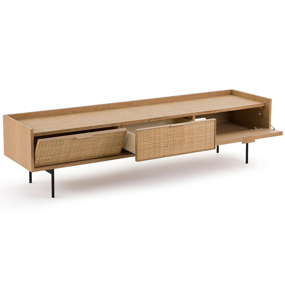 ТВ-тумба с плетеным декором Buckley Wicker TV Stand
