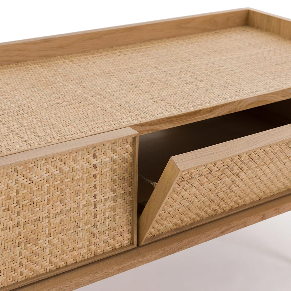 ТВ-тумба с плетеным декором Buckley Wicker TV Stand