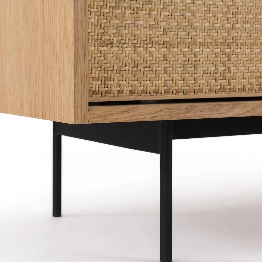 ТВ-тумба с плетеным декором Buckley Wicker TV Stand