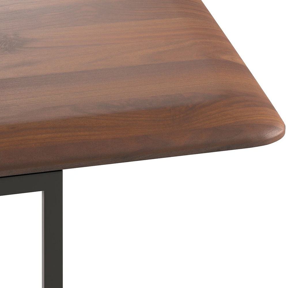ТВ-тумба с полками из массива ореха Derick Wooden TV Stand
