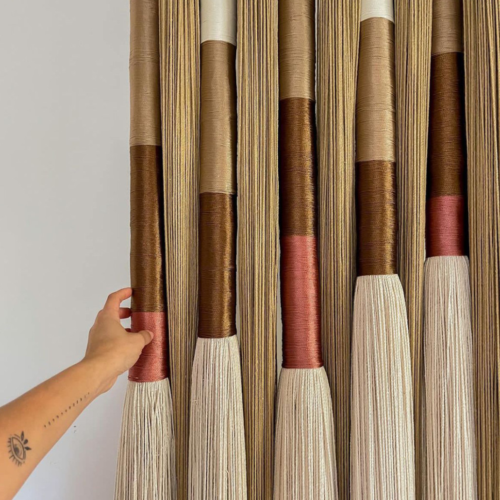 Текстильное Панно Макраме для ресторана Mexico Wall Hanging