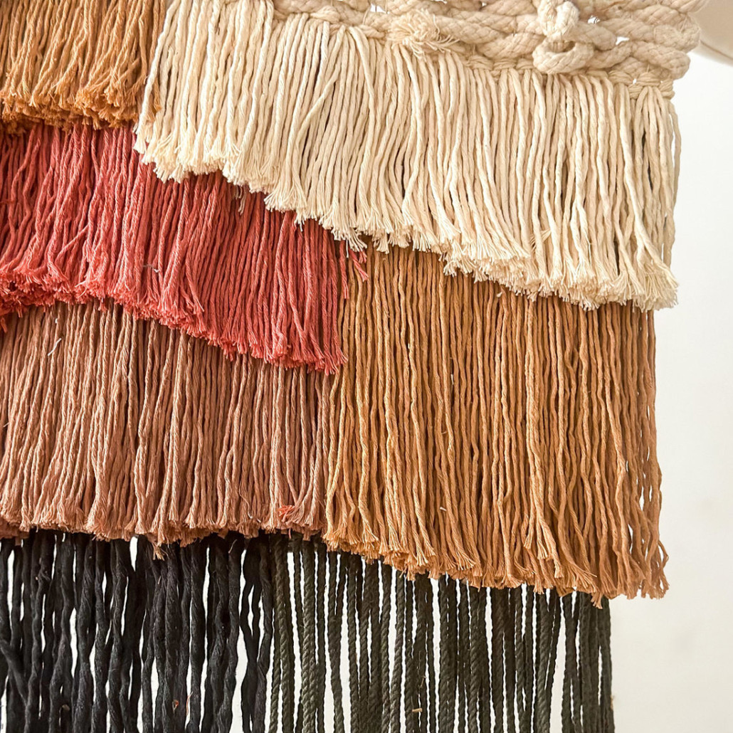 Текстильное Панно с бахромой