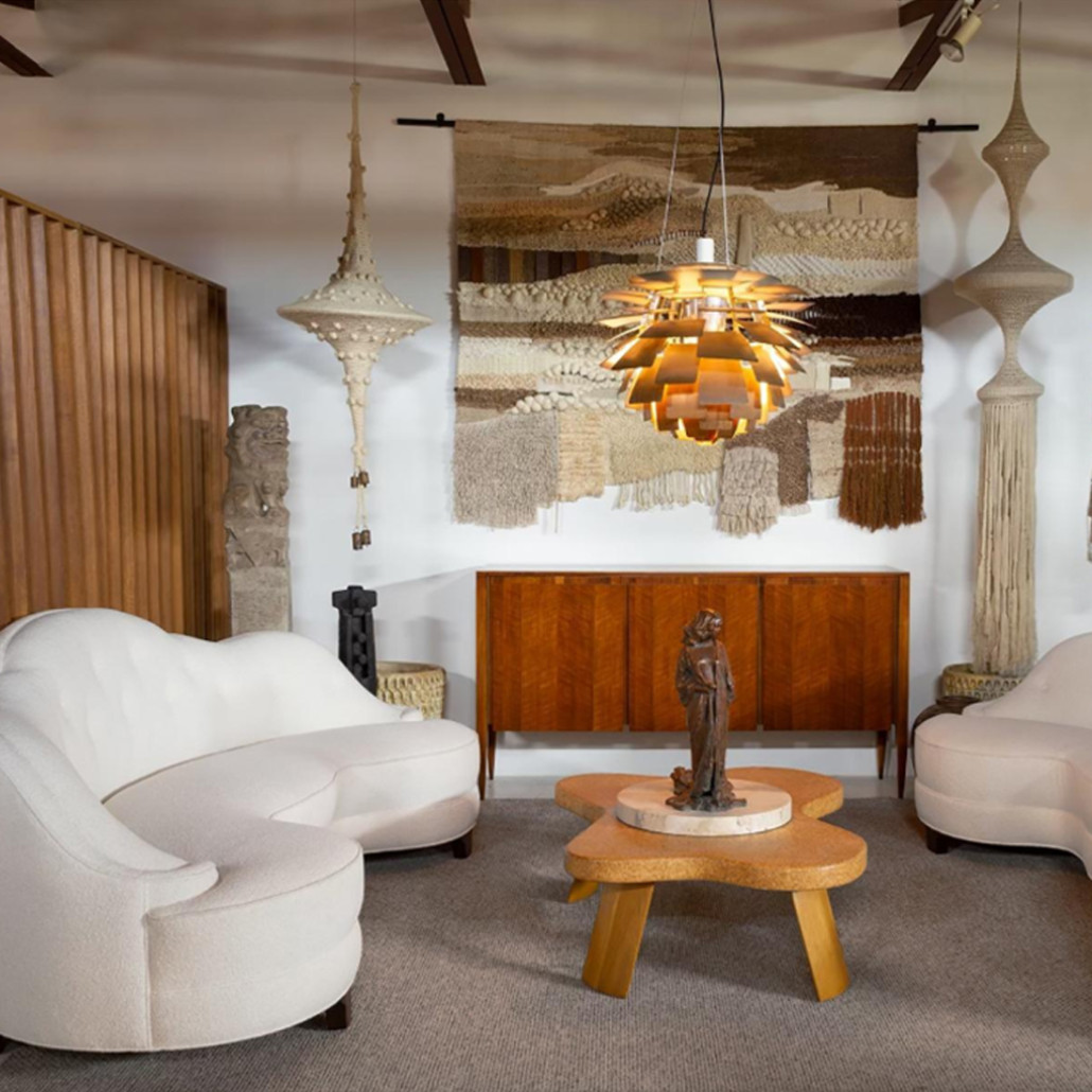 Тканый вручную монументальный настенный гобелен Earth Flow