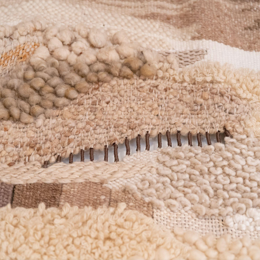 Тканый вручную монументальный настенный гобелен Earth Flow