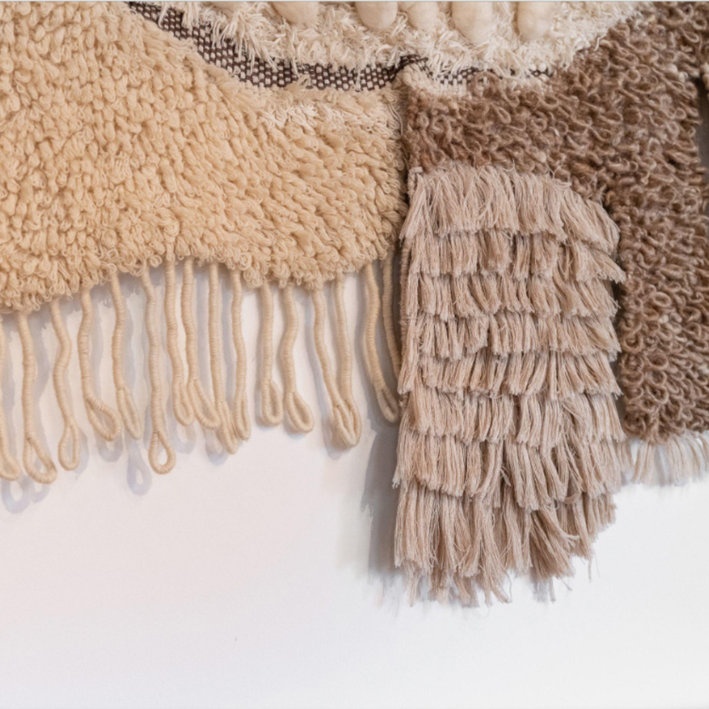 Тканый вручную монументальный настенный гобелен Earth Flow