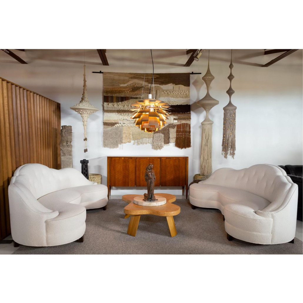 Тканый вручную монументальный настенный гобелен Earth Flow