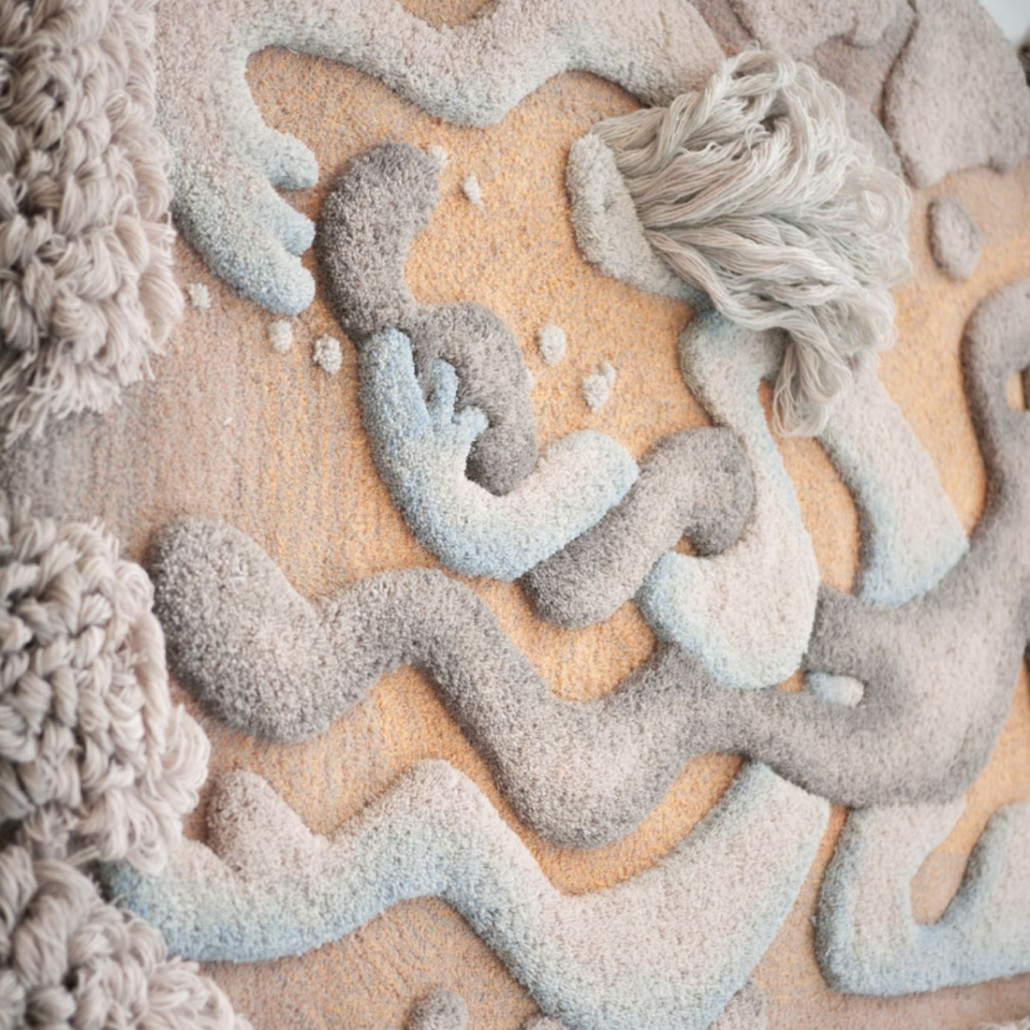 Тканый вручную монументальный настенный гобелен Soft Inception