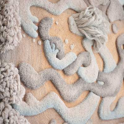 Тканый вручную монументальный настенный гобелен Soft Inception