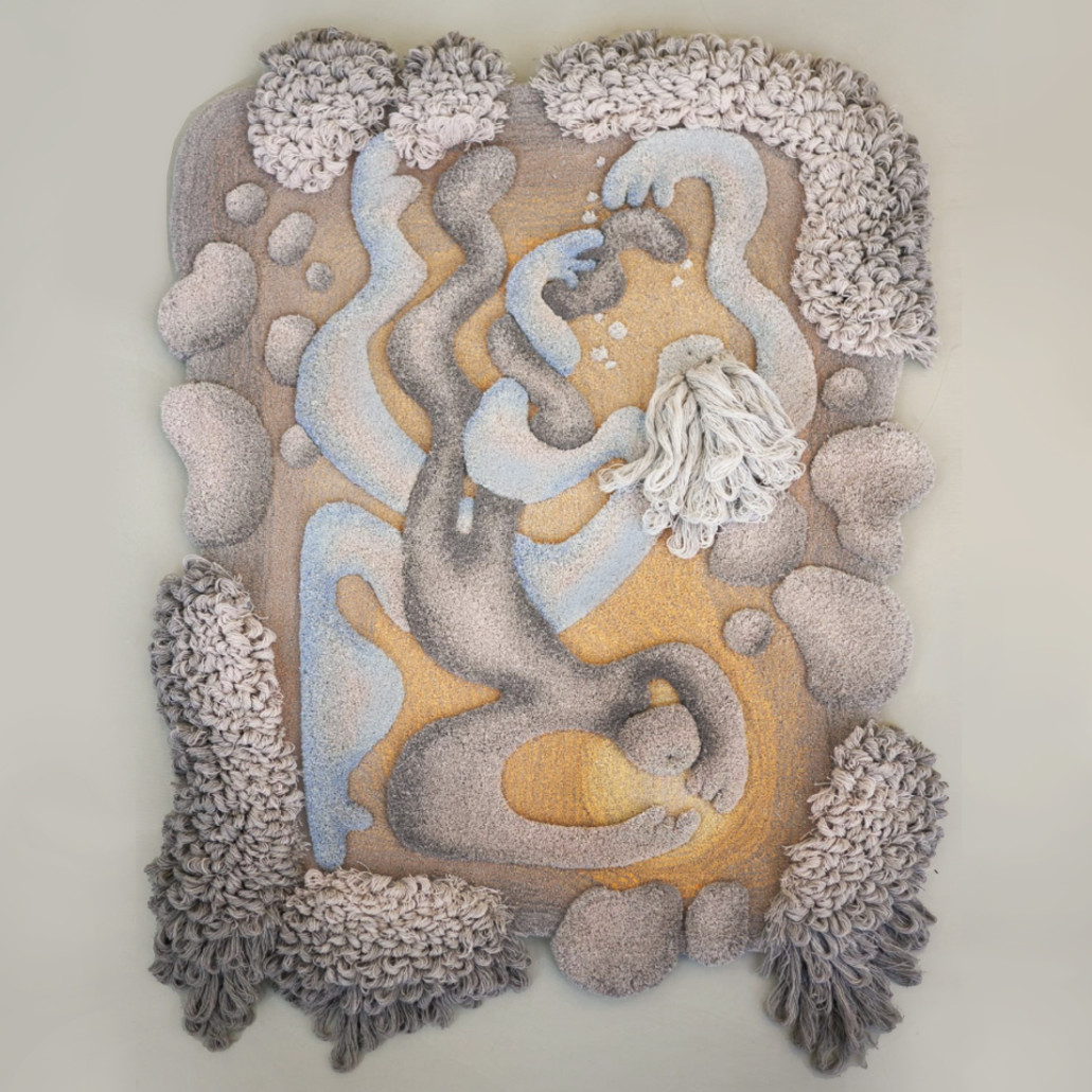 Тканый вручную монументальный настенный гобелен Soft Inception