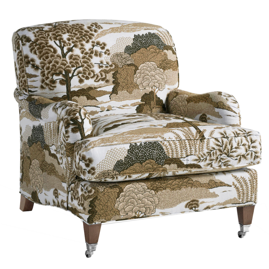 Ткань Velours landscape Beige пейзах N 1190