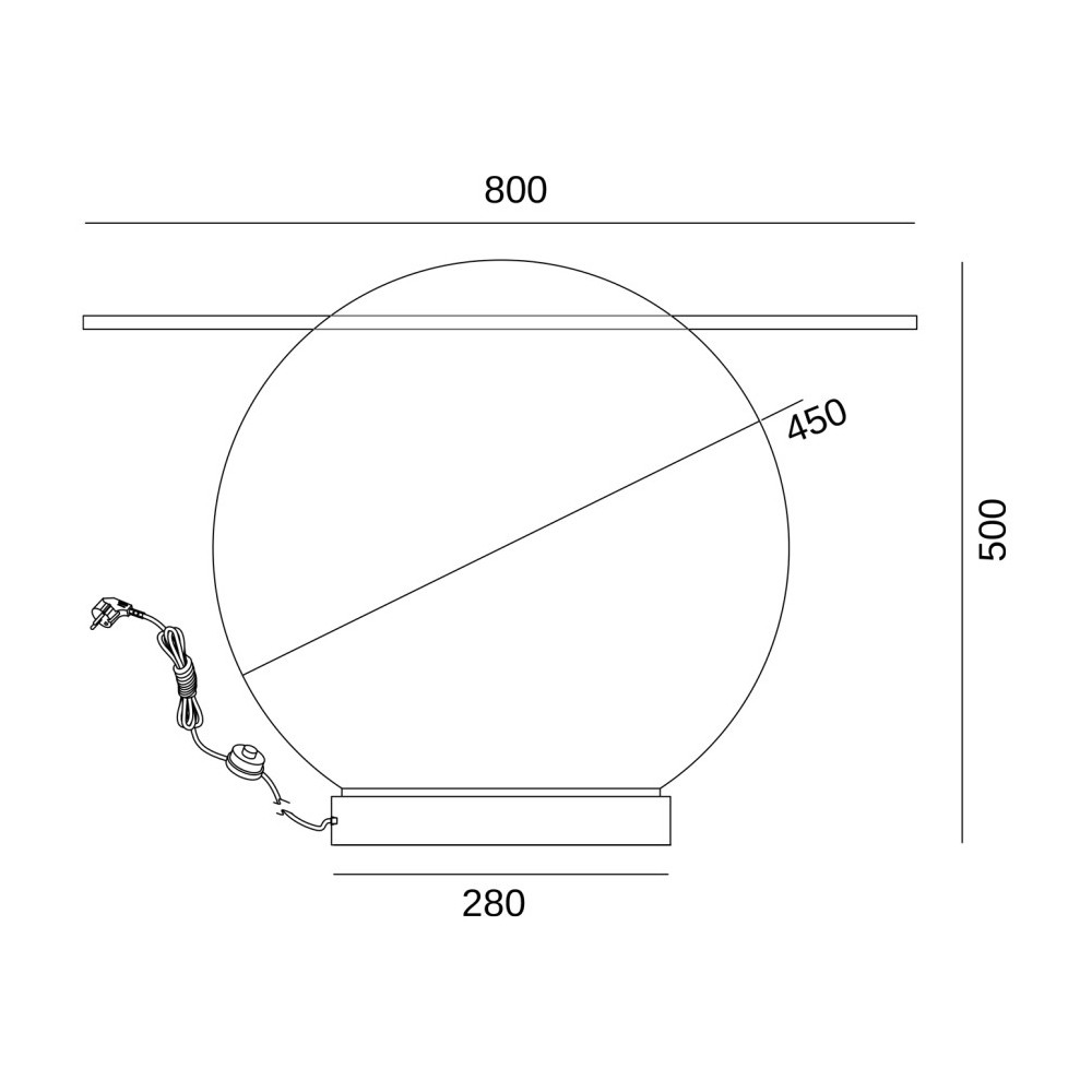 Торшер - журнальный стол Cryptocrystalline Stone