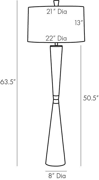 Торшер Arteriors GROM FLOOR LAMP
