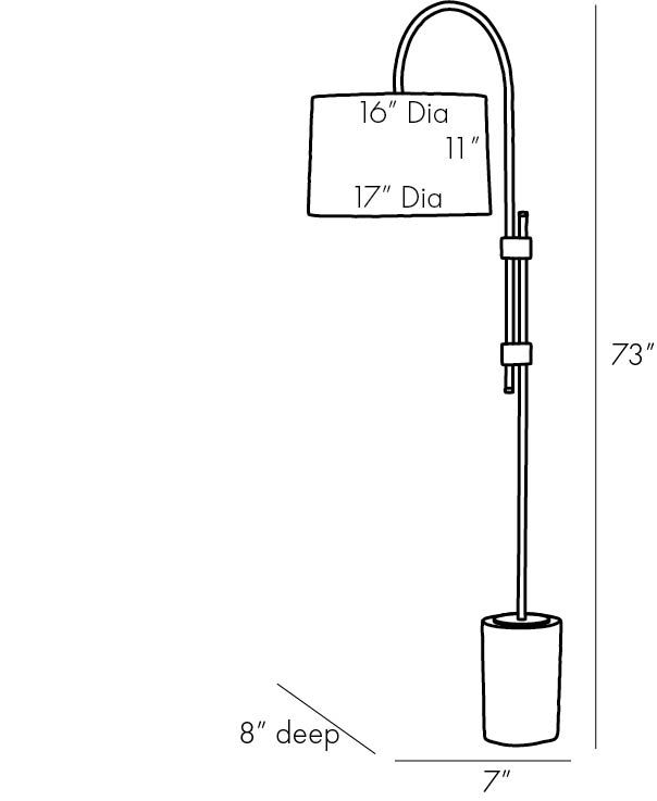 Торшер Arteriors ILY FLOOR LAMP