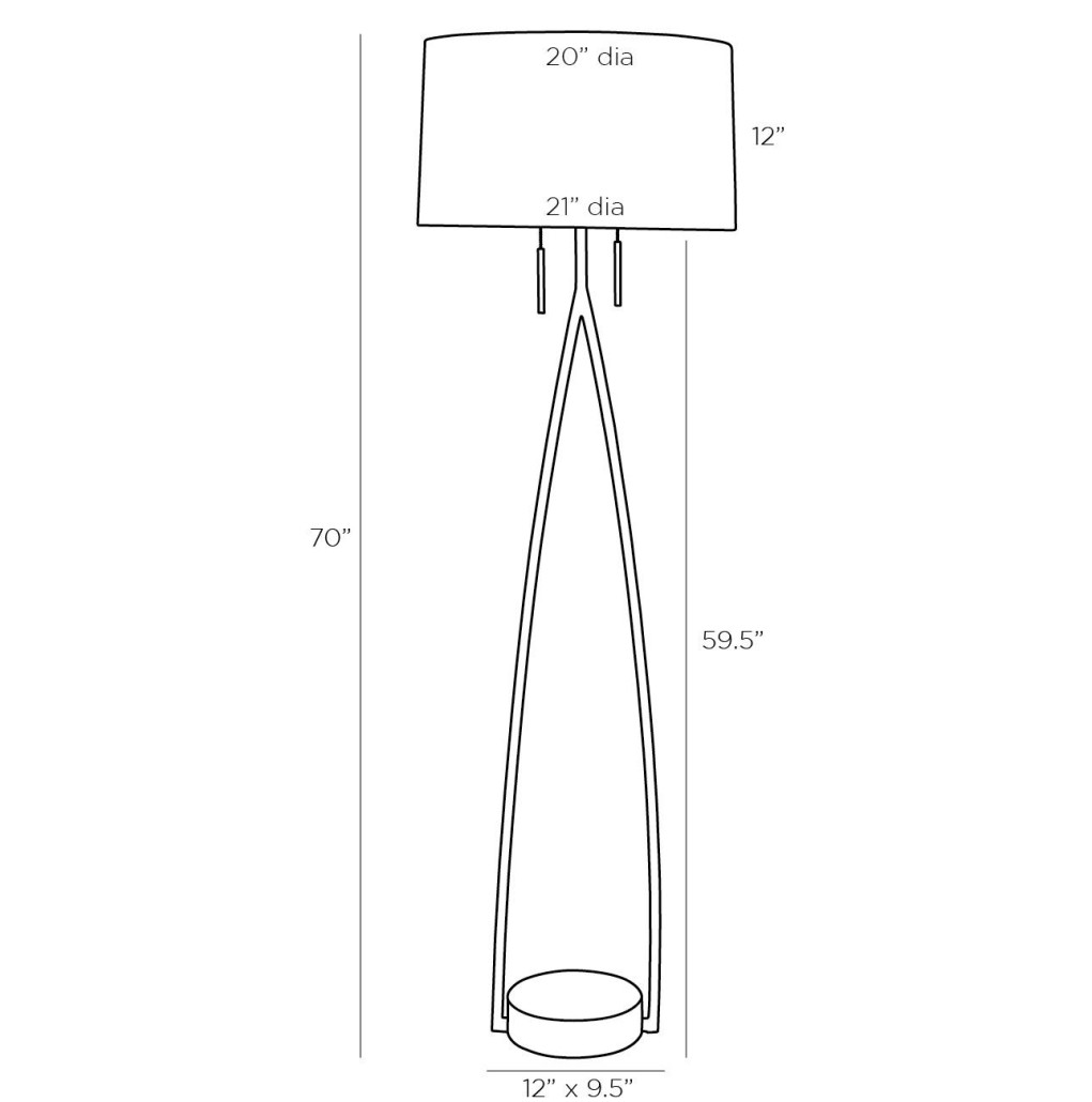 Торшер Arteriors KENNA FLOOR LAMP