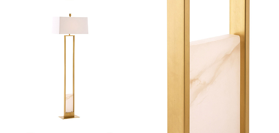 Торшер Arteriors MARKHAM FLOOR LAMP Brass
