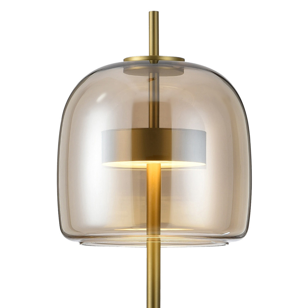 Торшер Blanton Amber Glass Floor Lamp