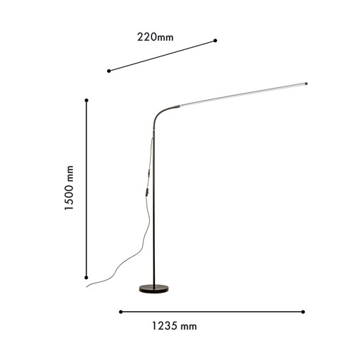 Торшер DAVIDE GROPPI 172 Black