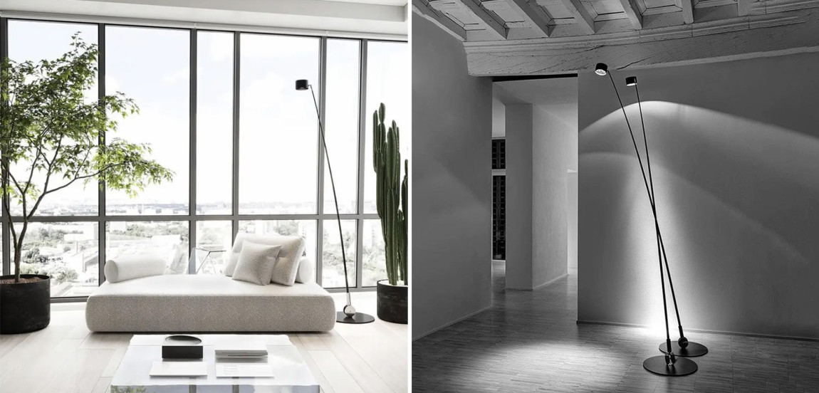 Торшер DAVIDE GROPPI Sampei 1831 Black