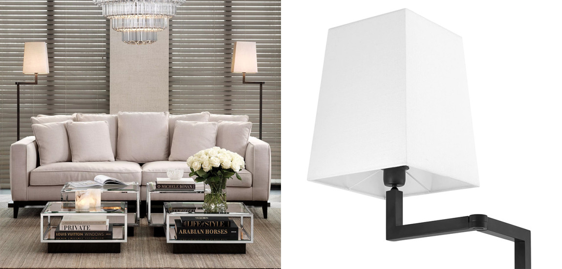 Торшер Eichholtz Floor Lamp Cambell Brass