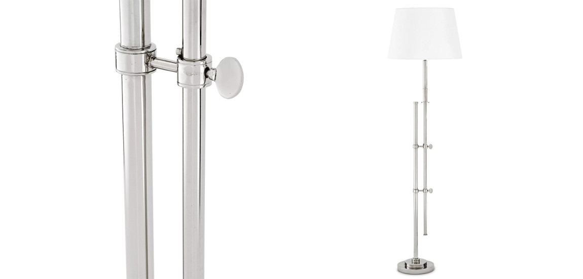 Торшер Eichholtz Floor Lamp Gordini Nickel