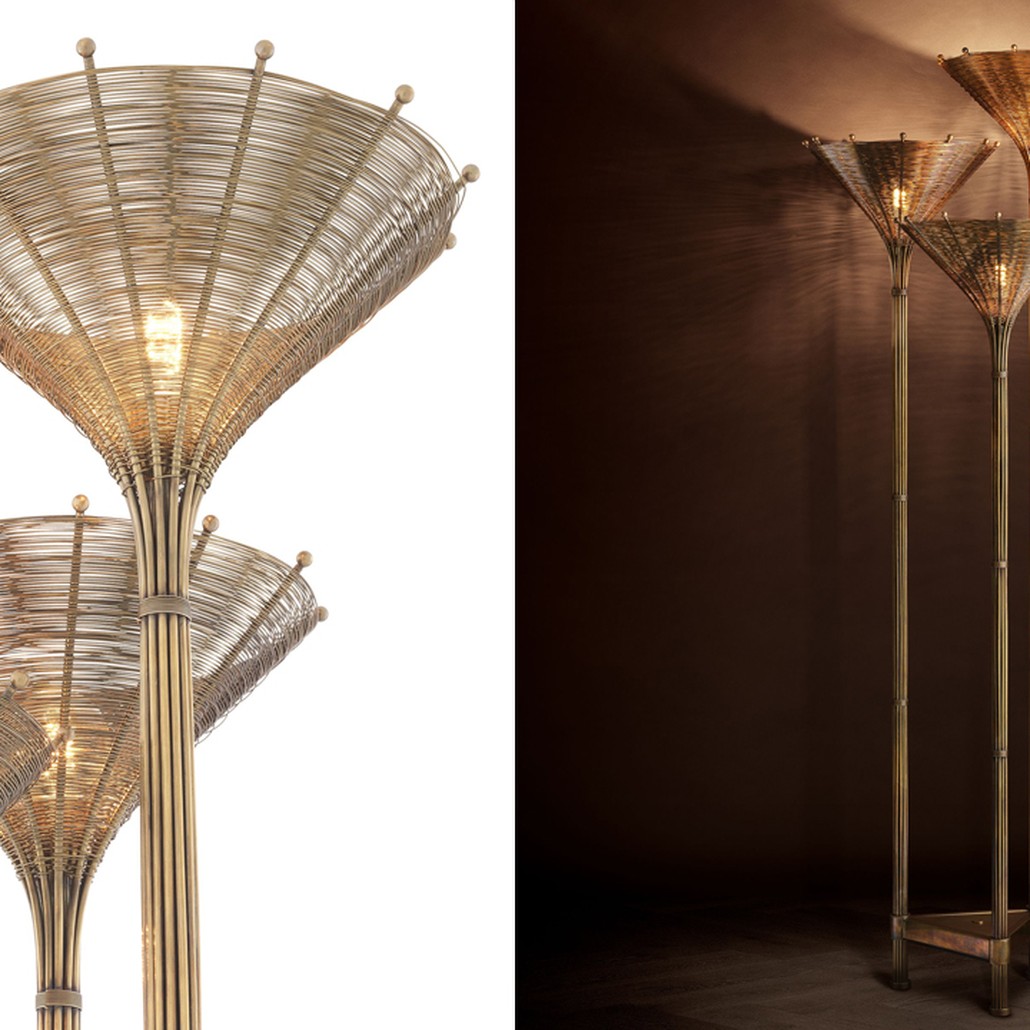 Торшер Eichholtz Floor Lamp Kon Tiki Triple