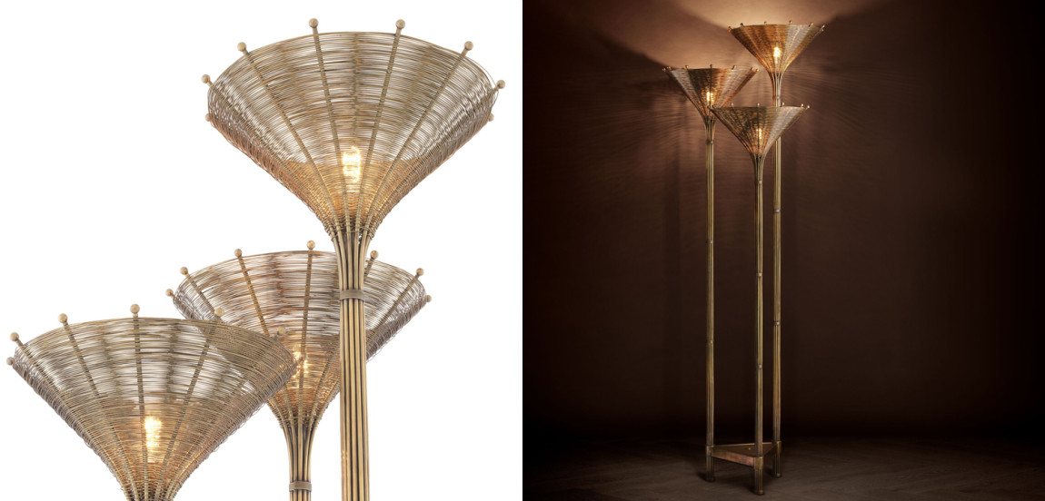 Торшер Eichholtz Floor Lamp Kon Tiki Triple