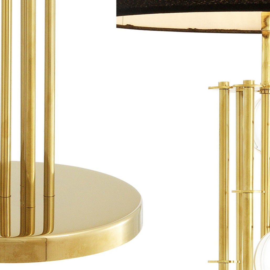 Торшер Eichholtz Floor Lamp Lorenzo Gold & black
