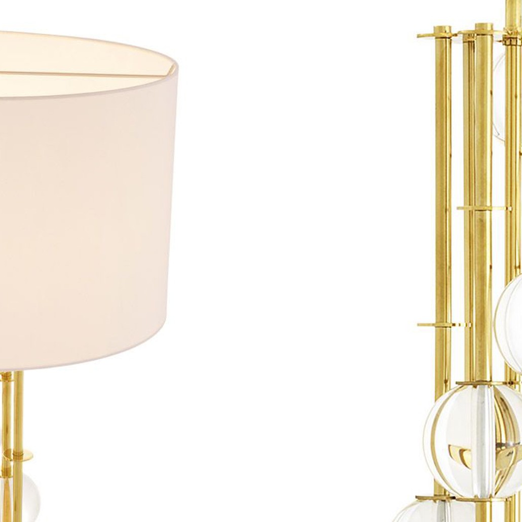 Торшер Eichholtz Floor Lamp Lorenzo Gold & white