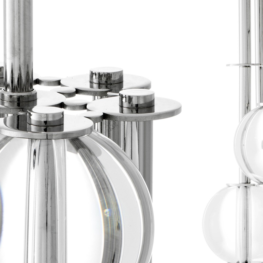 Торшер Eichholtz Floor Lamp Lorenzo Nickel & black