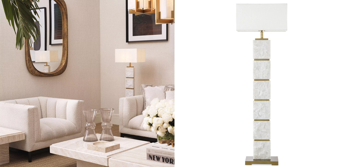 Торшер Eichholtz Floor Lamp Newton Marble
