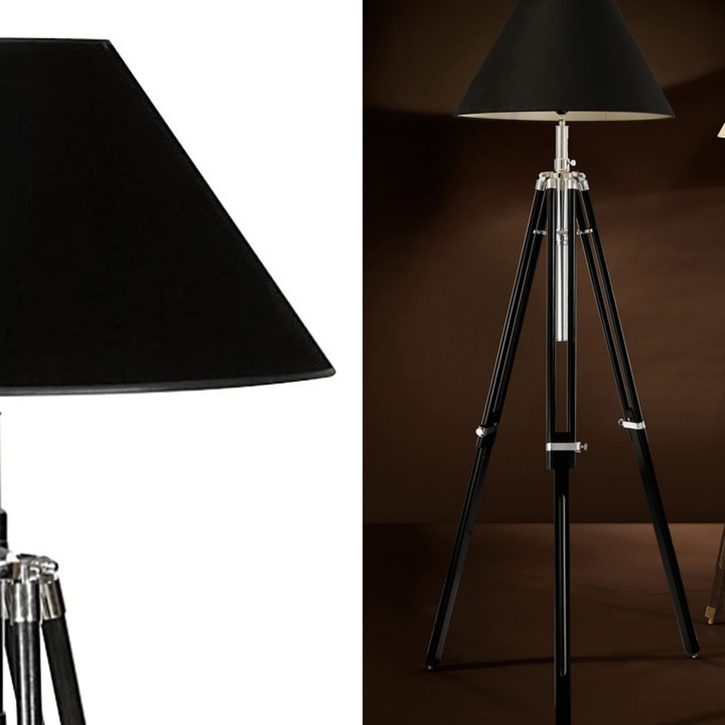 Торшер Eichholtz Floor Lamp Telescope nickel & black