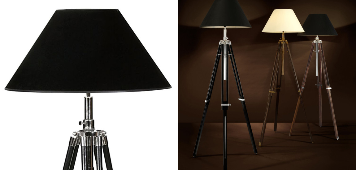Торшер Eichholtz Floor Lamp Telescope nickel & black