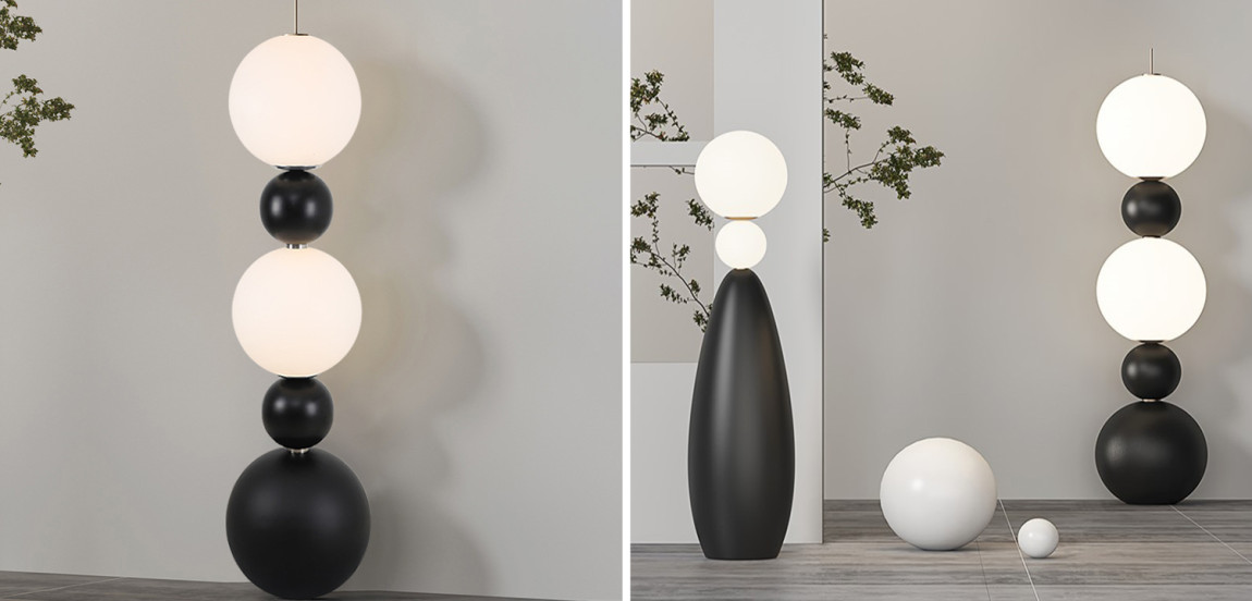 Торшер Five Round Shapes Floor Lamp