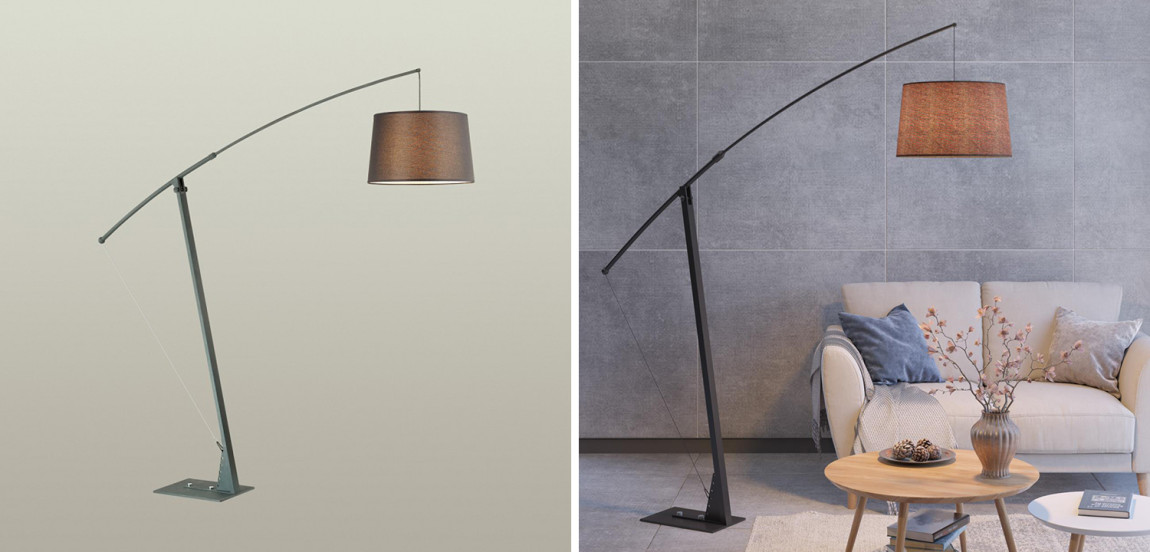 Торшер Floor Lamp Colin black