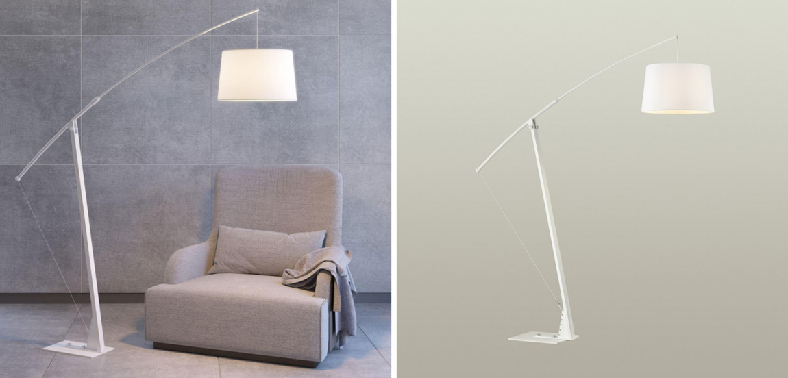 Торшер Floor Lamp Colin white