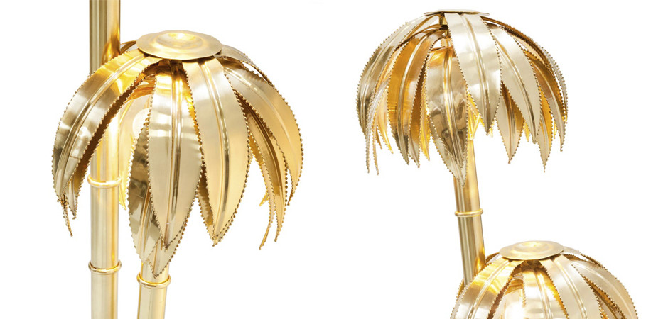 Торшер FLOOR LAMP PALMERY X2 Brass