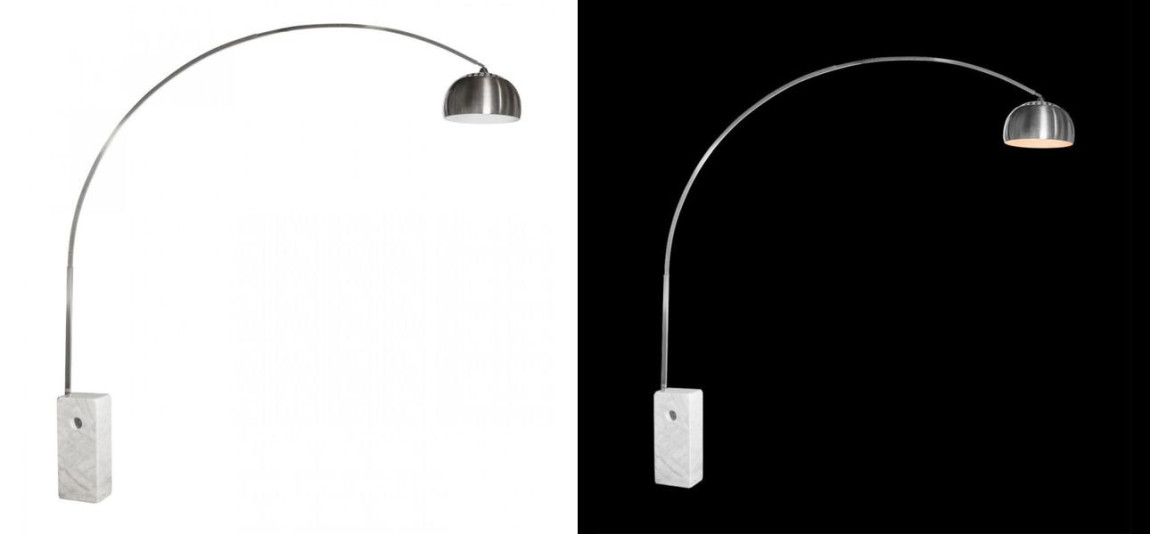 Торшер Flos Arco Белый Мрамор