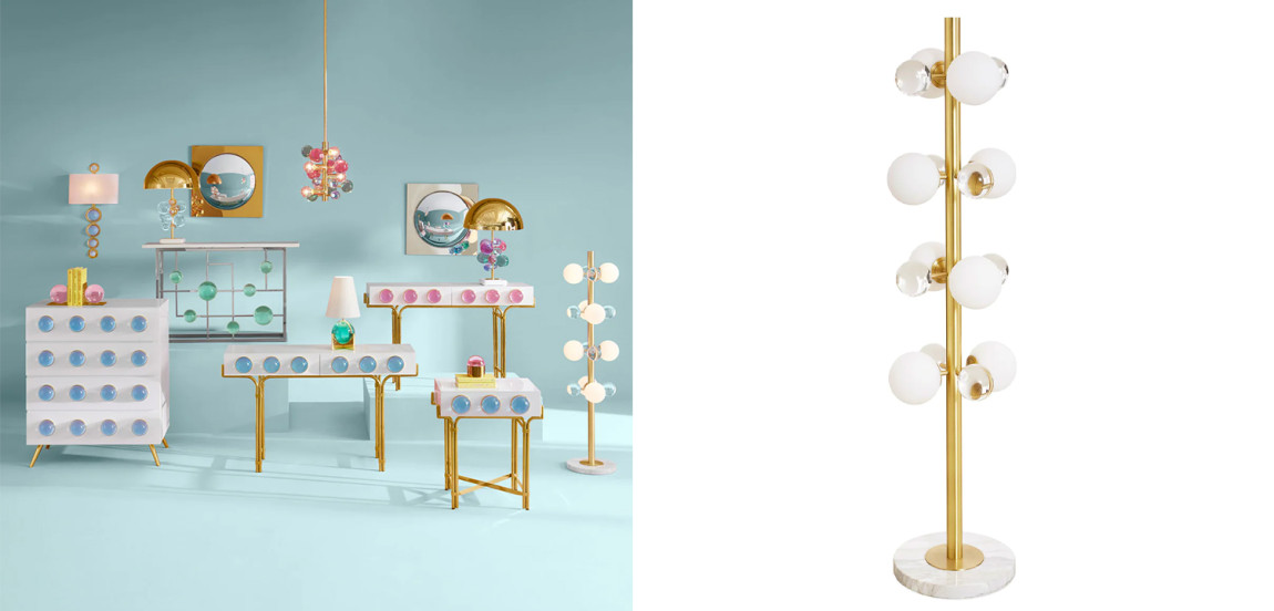 Торшер GLOBO FLOOR LAMP-BRASS Jonathan Adler