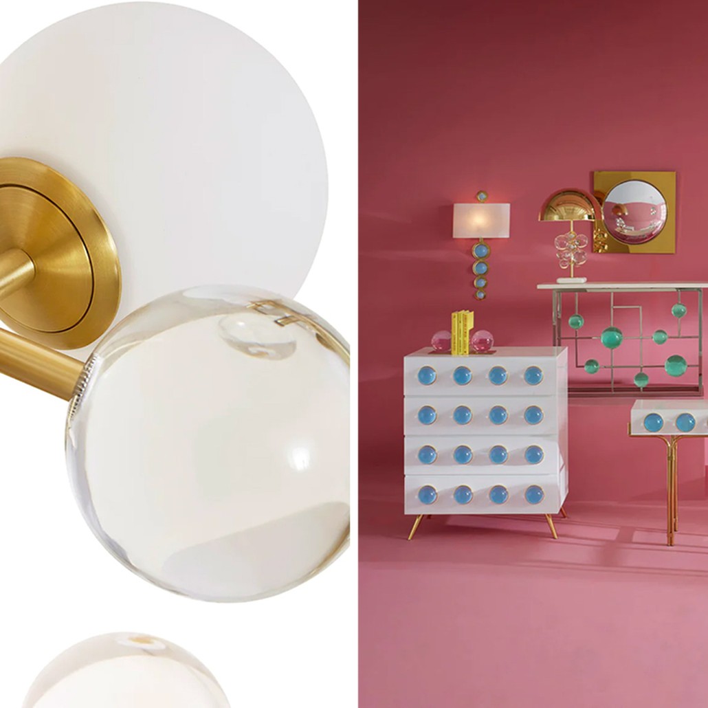 Торшер GLOBO FLOOR LAMP-BRASS Jonathan Adler