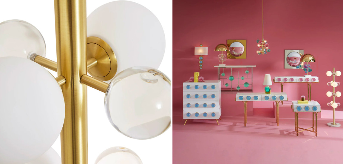 Торшер GLOBO FLOOR LAMP-BRASS Jonathan Adler