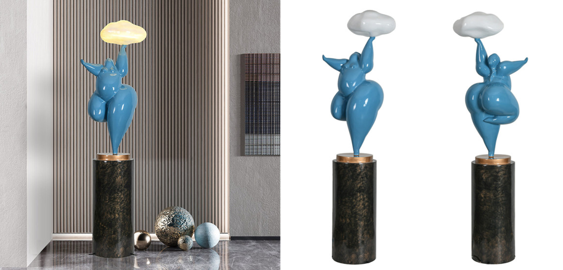 Торшер In The Clouds Blue Floor Lamp