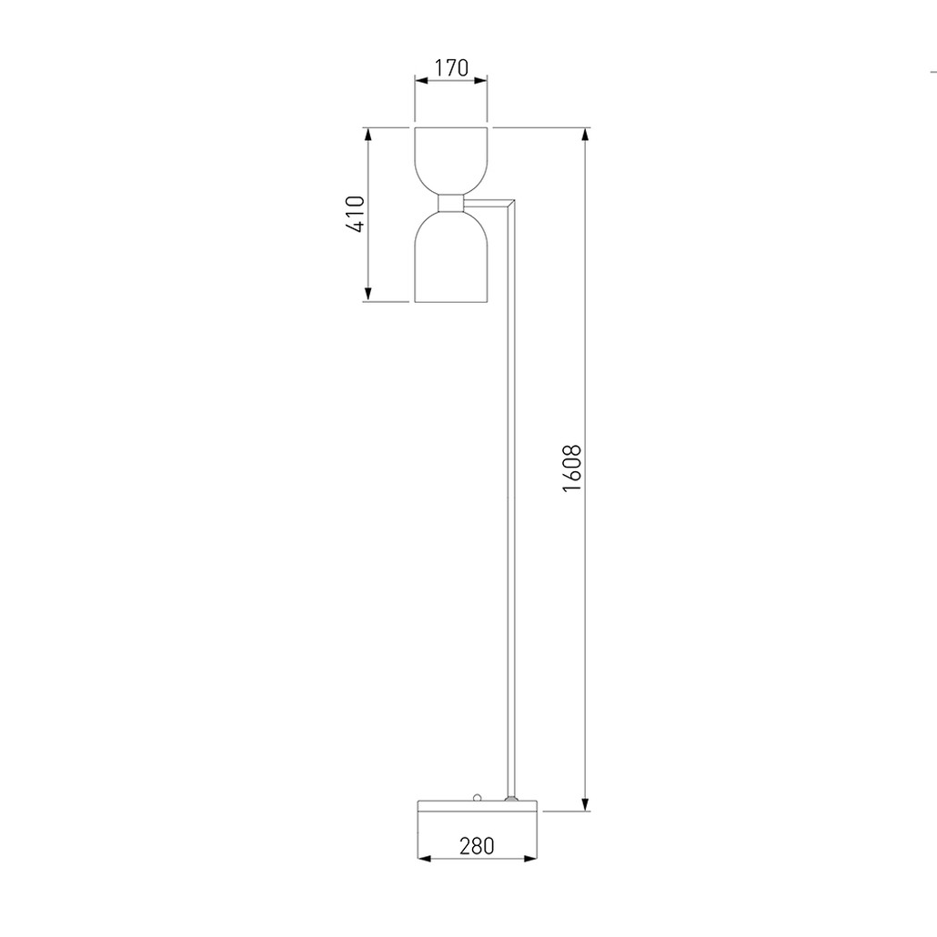 Торшер Light maker studio white and smok brass